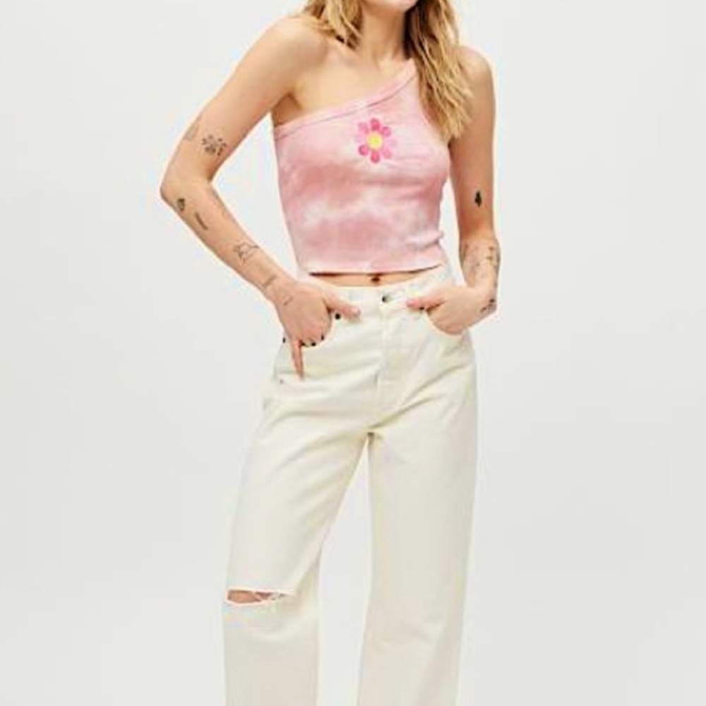 Desert Dreamer TieDye One-Shoulder Top NWT $34 Small Urban Outfitters